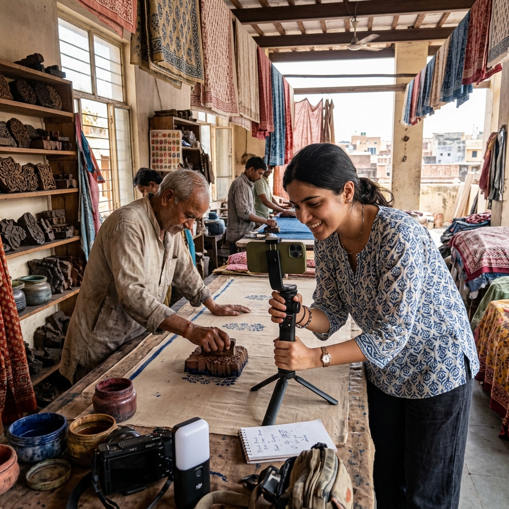 The Reel Pink City: How Jaipur's Micro-Creators Are Rewriting Restaurant Discovery and Heritage Fashion