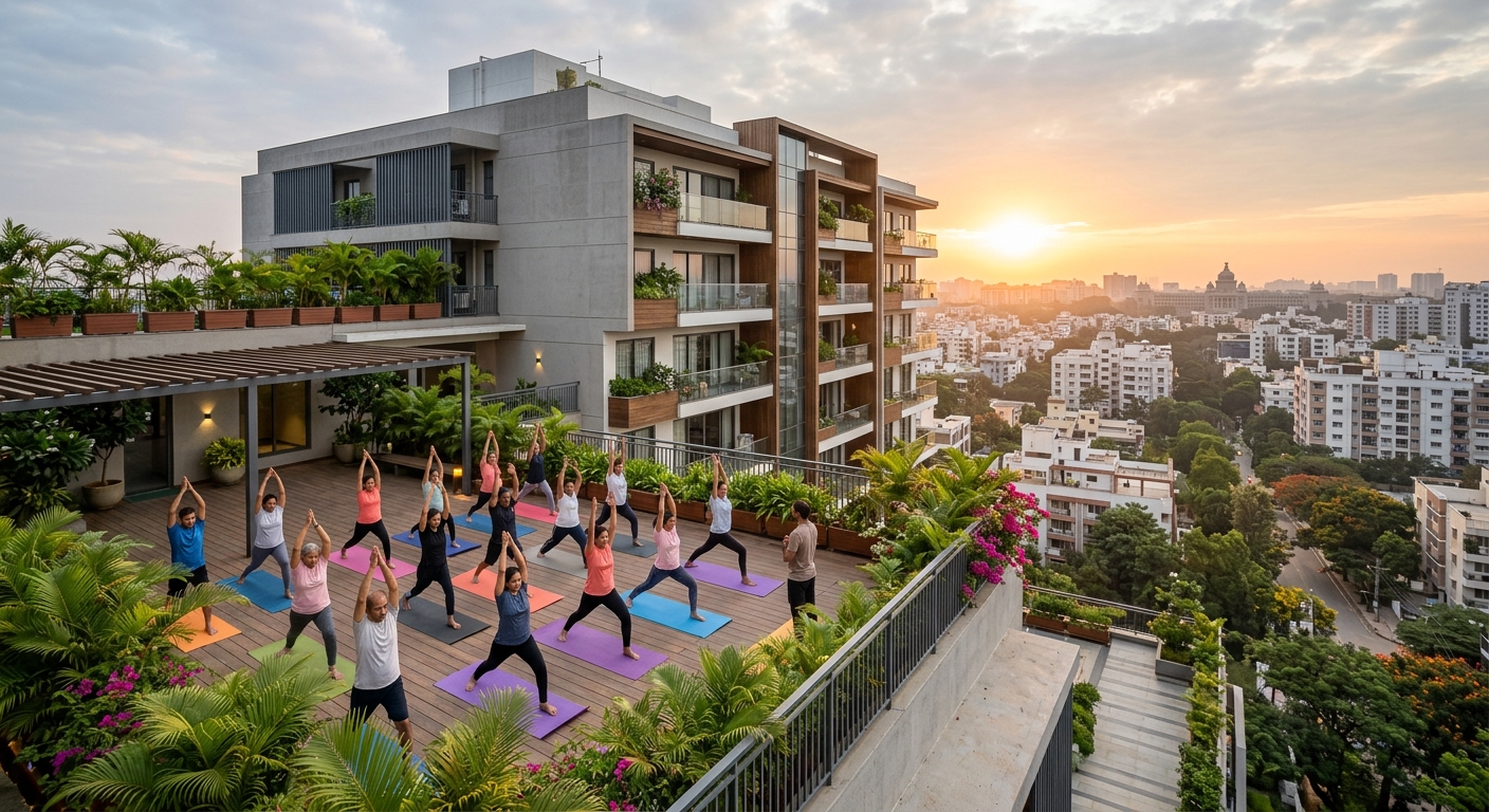 In-residence fitness program in a Bengaluru apartment