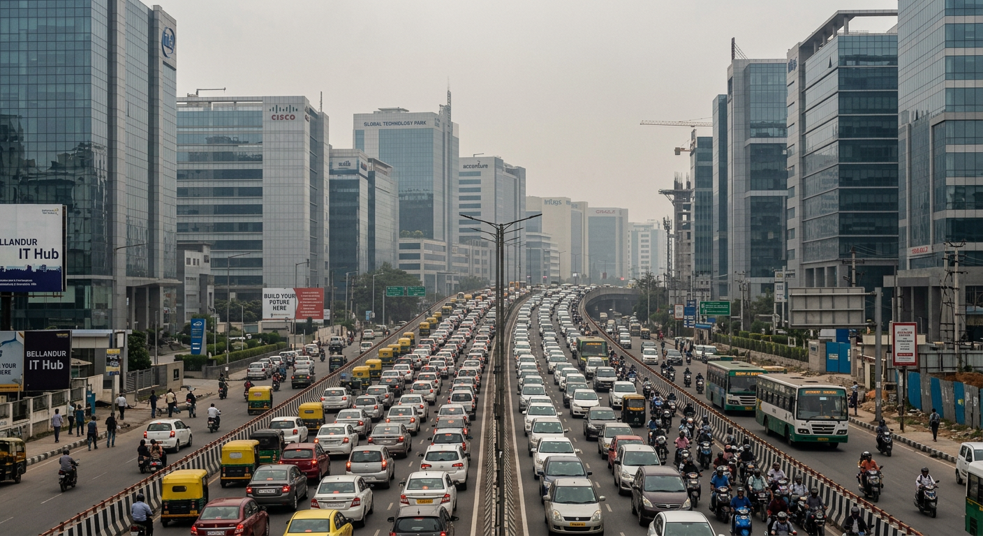 Bellandur's congested IT corridor