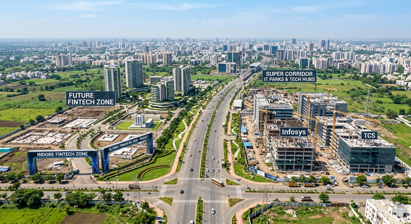 Indore Super Corridor IT parks and fintech zone development
