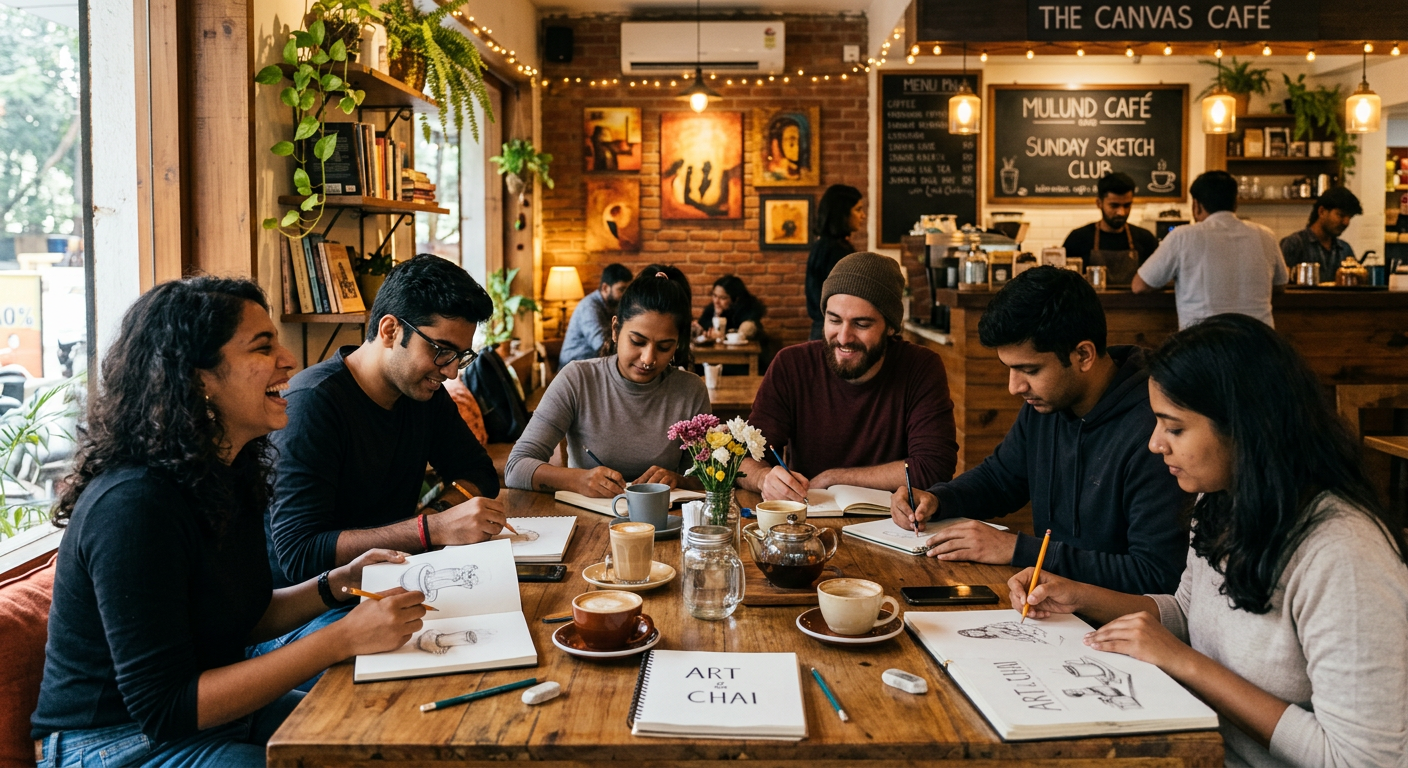Sketch and Sip Mulund West: Relaxed Sunday Art Workshop