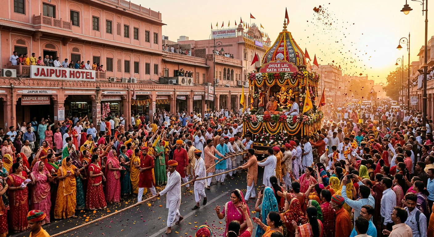 Jaipur Rath Yatra 2026 route, timings and crowd spectacle