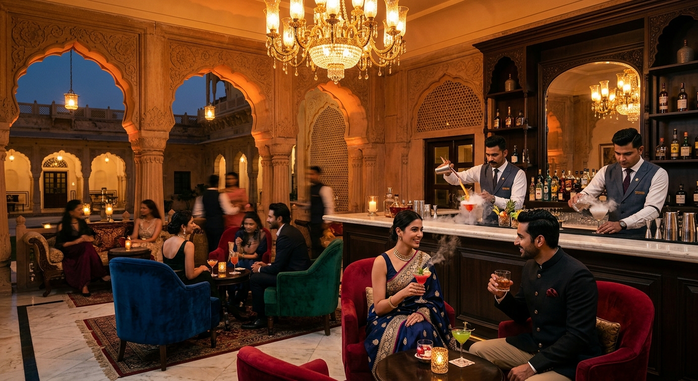 Inside Jaipur’s New Royal Cocktail Bar Experience