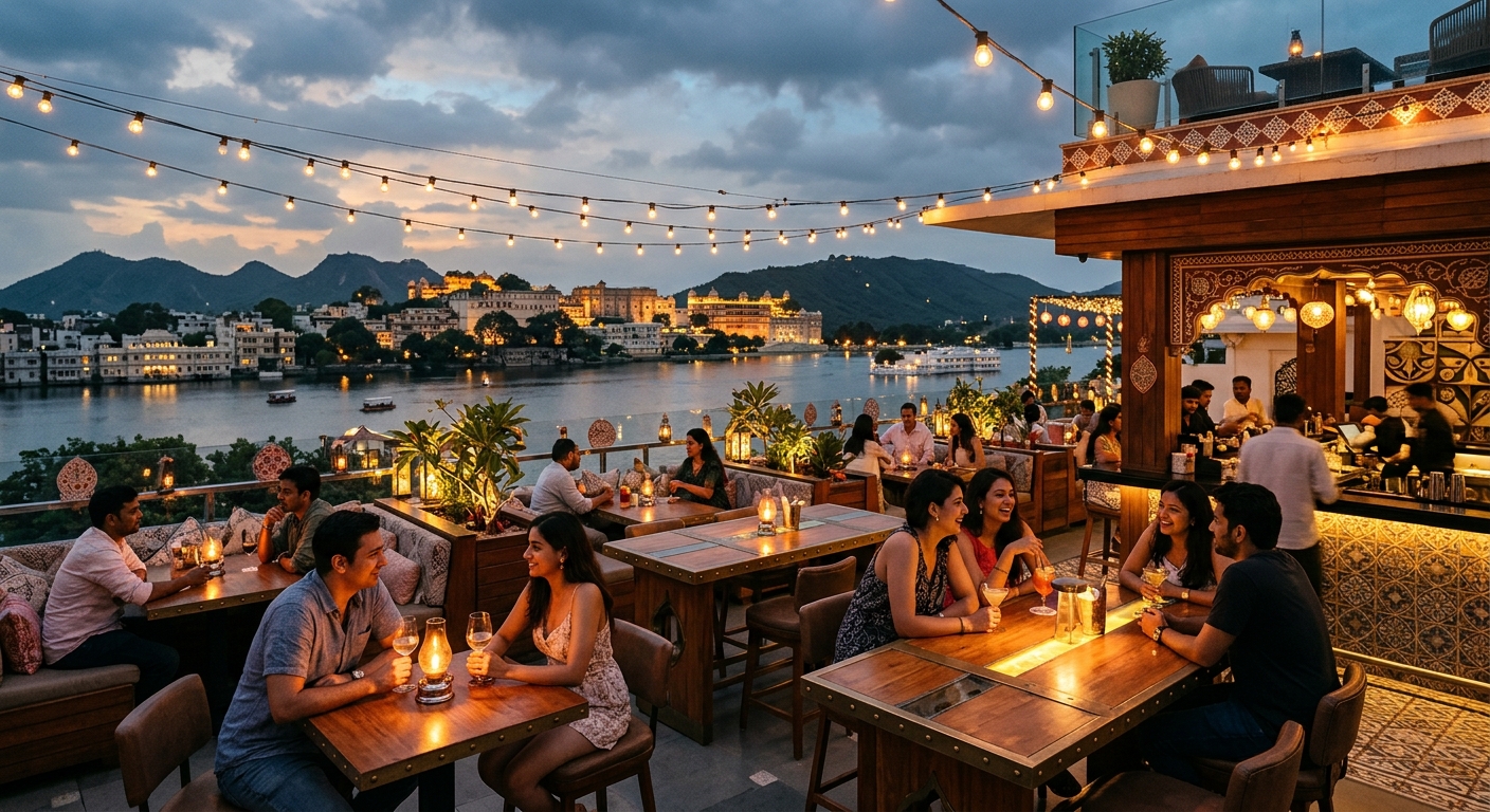 Ayana Sky Bar Udaipur: Marriott’s Rooftop With a Lake View