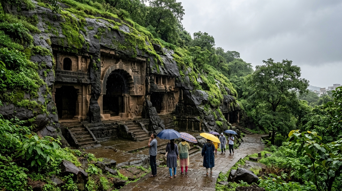 Mahakali Caves: Monsoon Day Trip to 2,000-Year-Old Mumbai