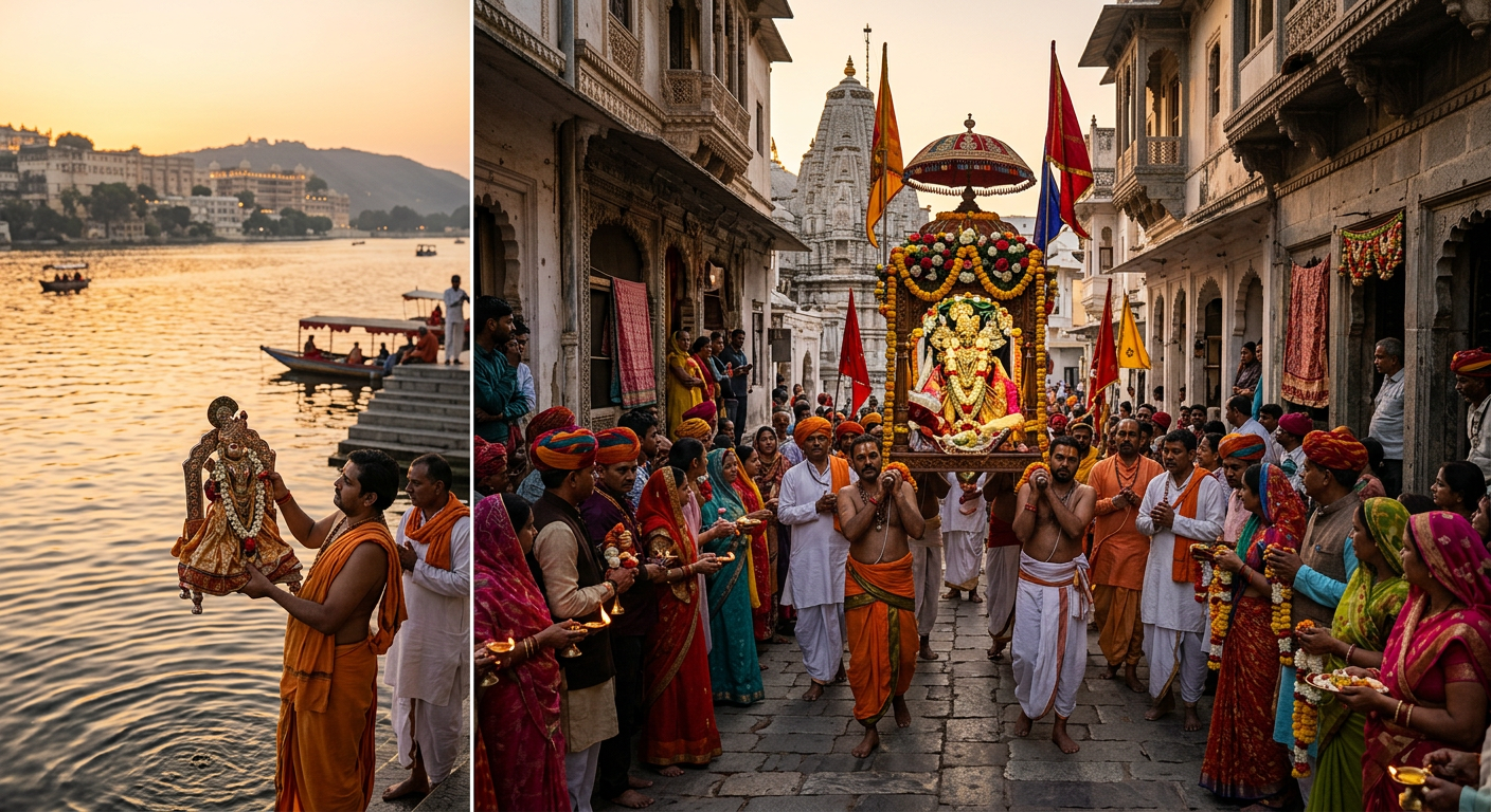 Udaipur Deity Bath Ritual: Temple-to-Gangaur Ghat Route Guide