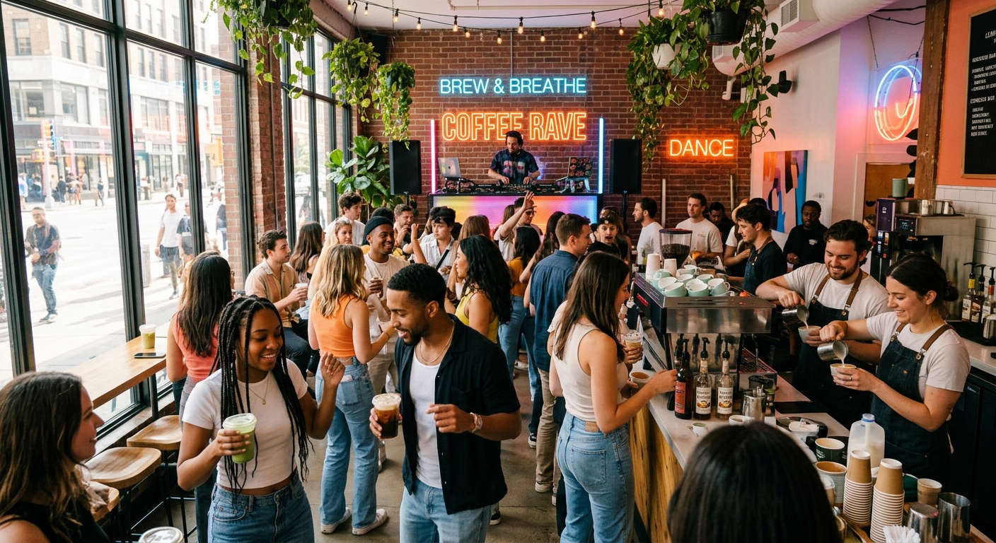 Why Coffee Raves Are Taking Over City Social Life