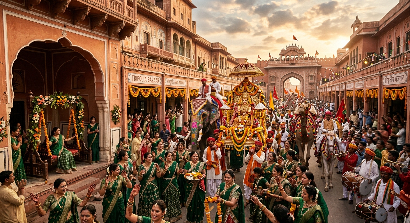 Why Jaipur Turns Pinker: Teej Festival Route & Rituals