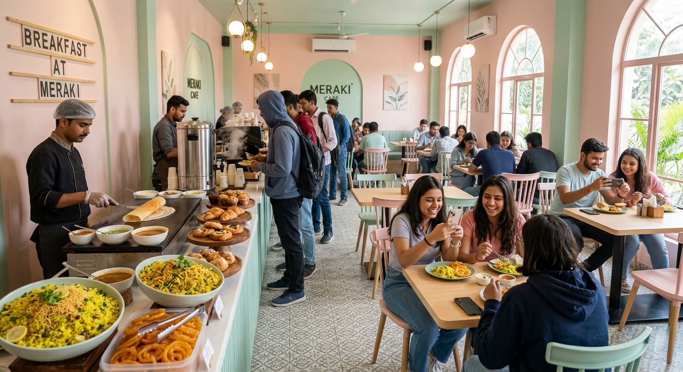 Vijay Nagar’s ₹299 Unlimited Breakfast Buffet at Café De Casa