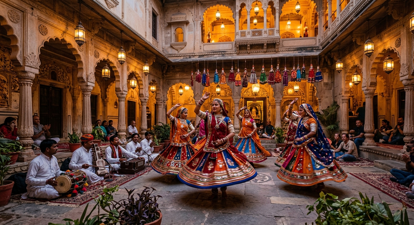 Dharohar Dance & Puppet Show at Bagore ki Haveli, Udaipur